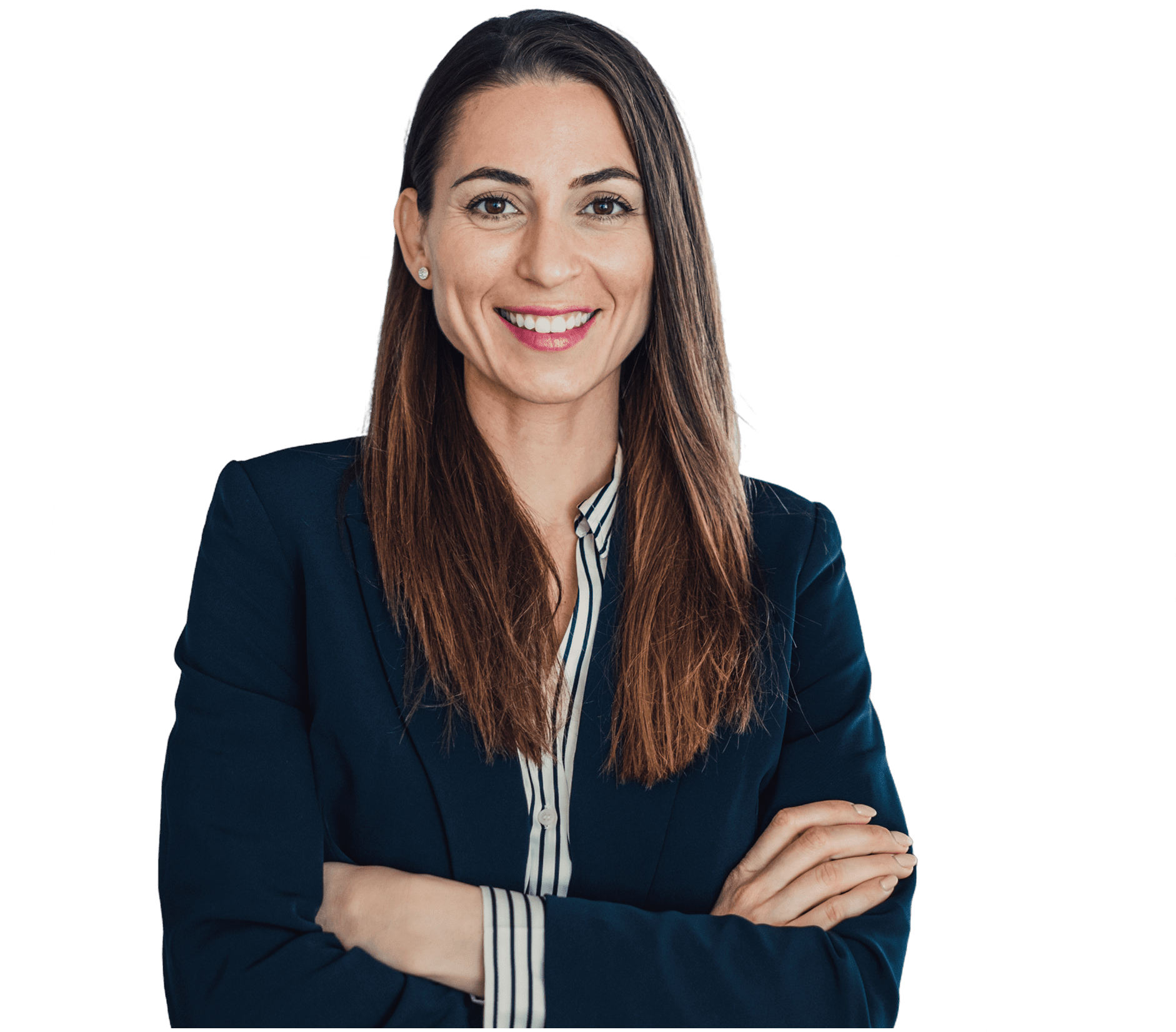 Confident professional with folded arms